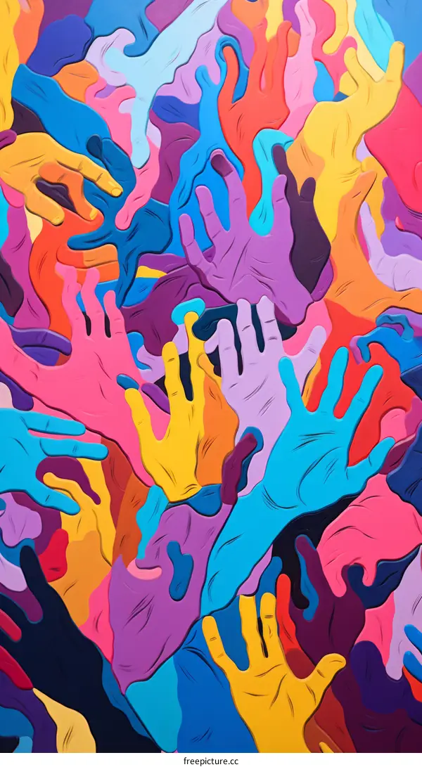 Colorful Helping Hands