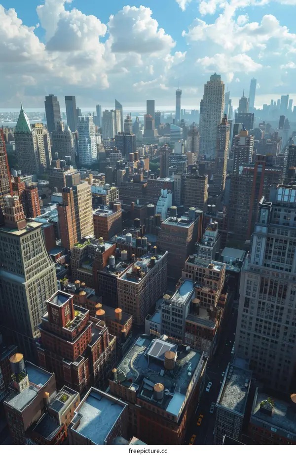 New York City Skyline with Focus on Residential Buildings