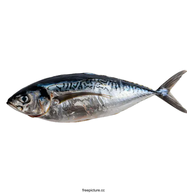 [Transparent Background PNG]Fresh Mackerel Fish on White Background