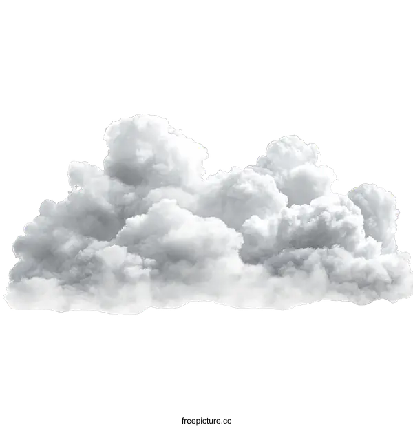 [Transparent Background PNG]Beautiful Fluffy Clouds in the Sky