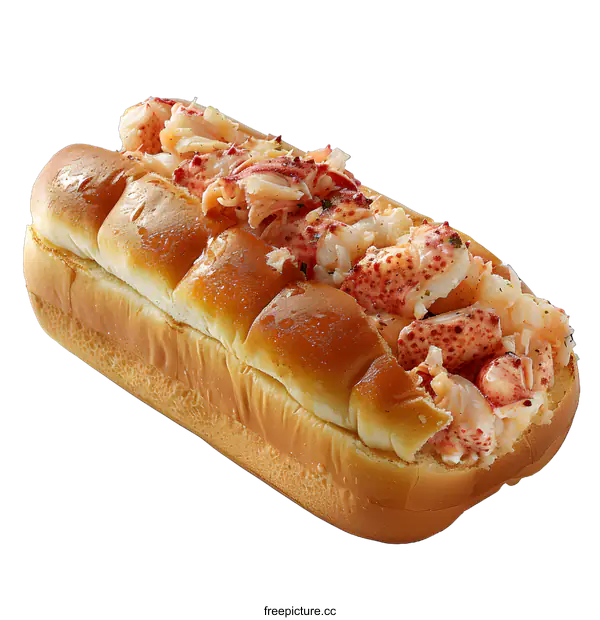 [Transparent Background PNG]A lobster roll on a white background