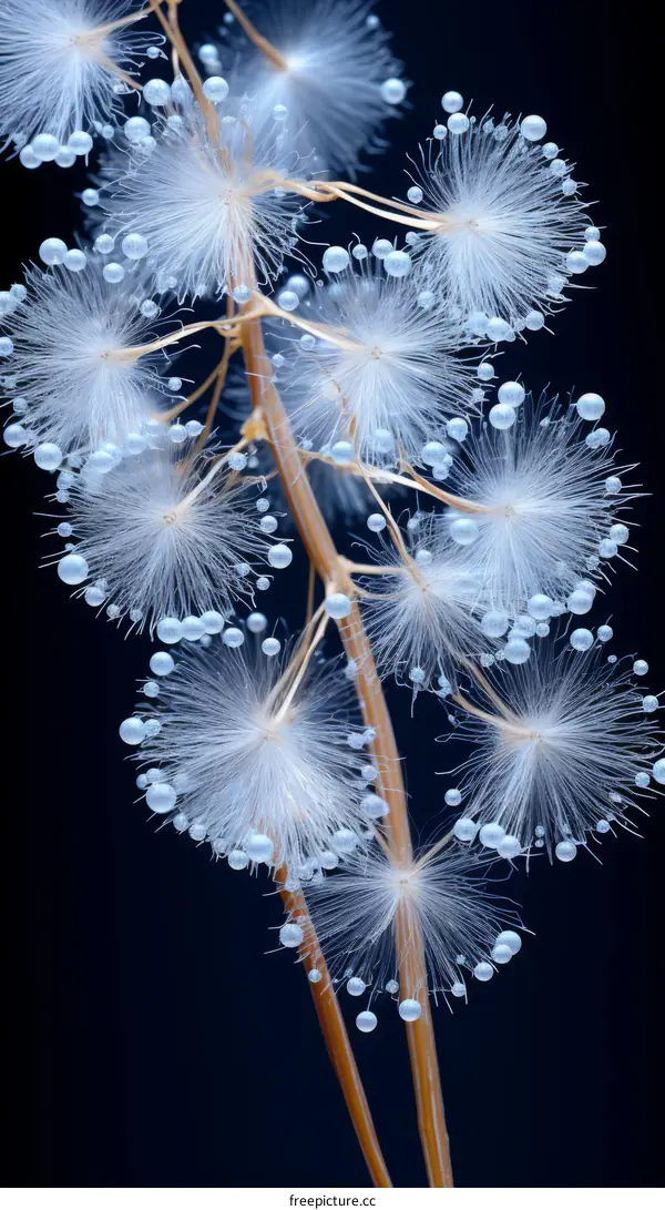 Close-up of a plant with white feathery flowers
