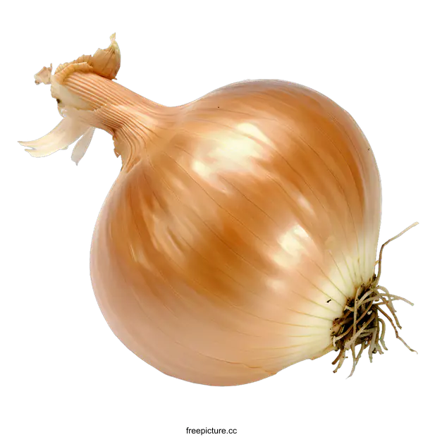 [Transparent Background PNG]Close Up of a Single Brown Onion