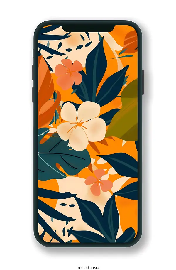 Floral Pattern Phone Case Design