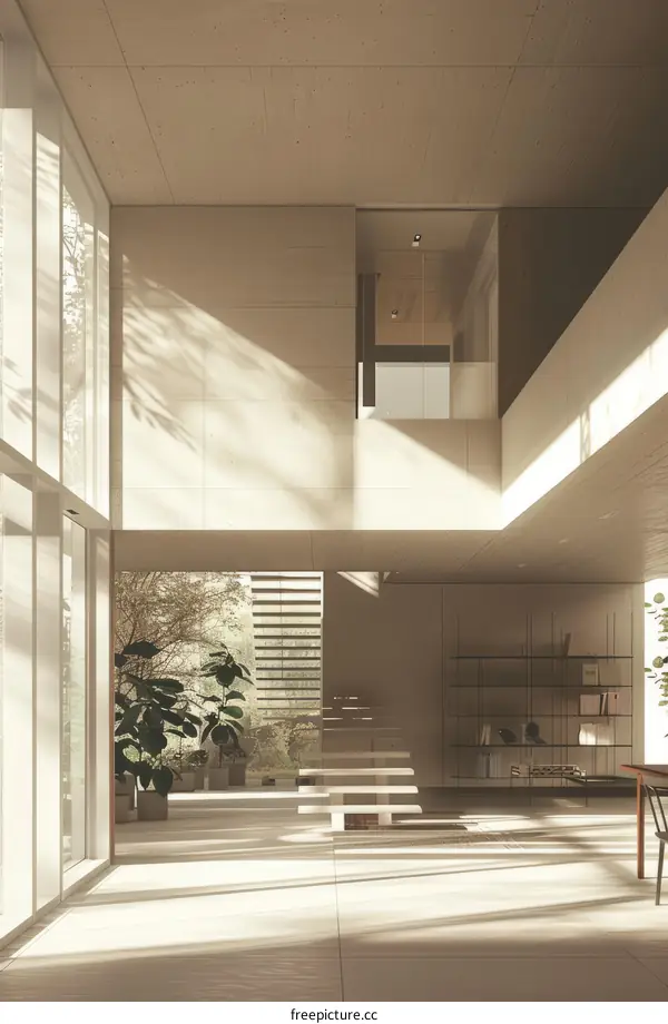 Bright, Modern Interior Design with Clean Lines