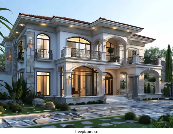 Spanish Style Villa with Poolside Oasis