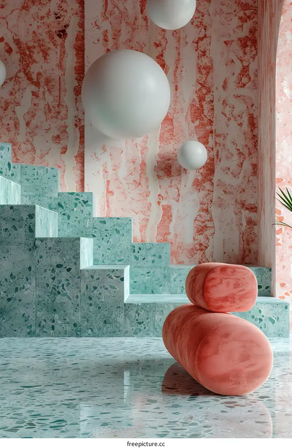 Modern Interior Design with Geometric Terrazzo