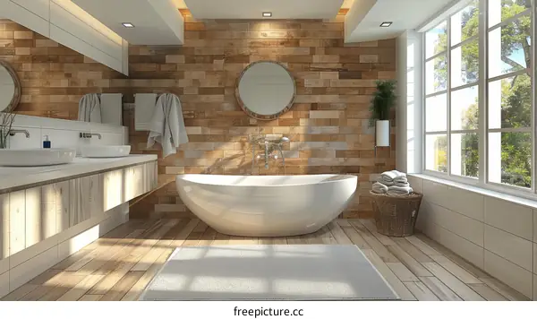 Modern Farmhouse Bathroom Interior Design