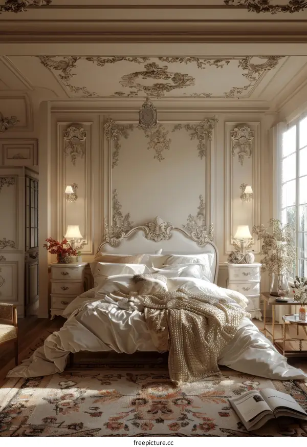 Elegant Vintage Bedroom Interior Design