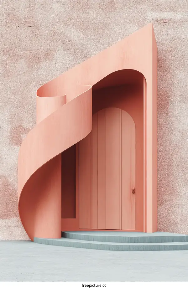 Abstract Modern Architecture Entrance Design