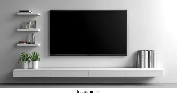 Modern Minimalist Home Entertainment Center