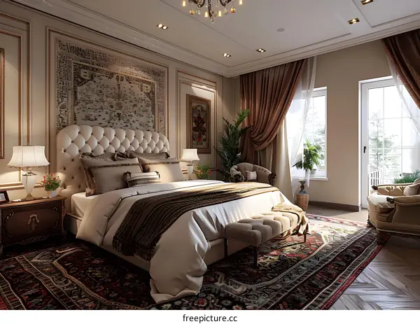 European-style bedroom