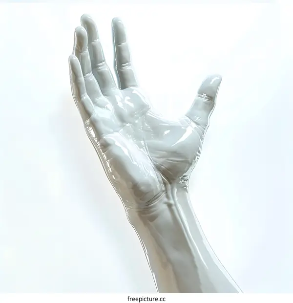 White Glossy Hand