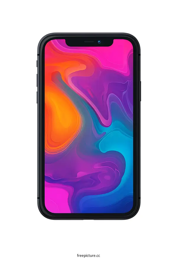 Abstract Phone Wallpaper Colorful Liquid Design
