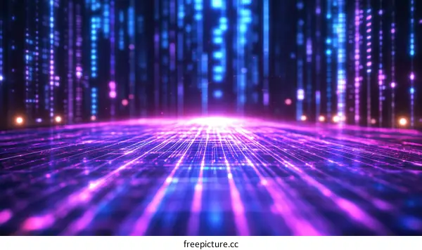 Abstract Digital Network Pathway