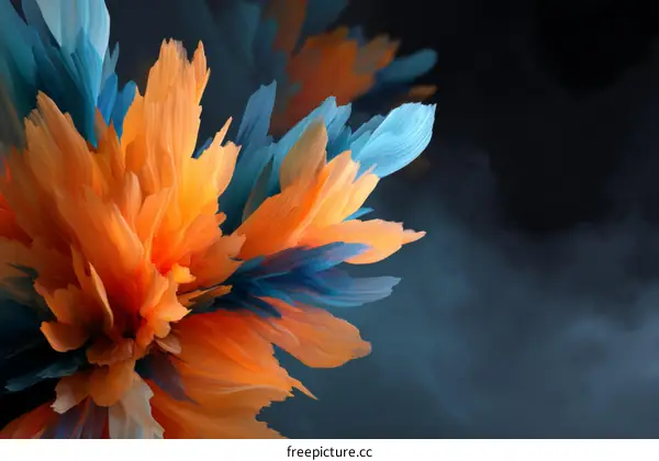 Abstract Colorful Explosion Art Design