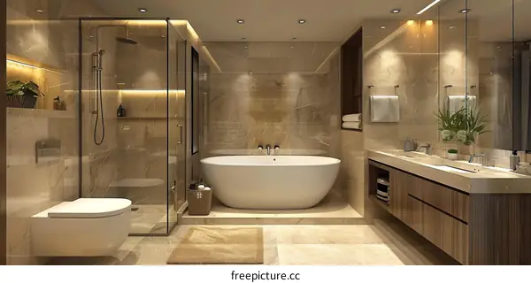 Modern Luxurious Bathroom Design