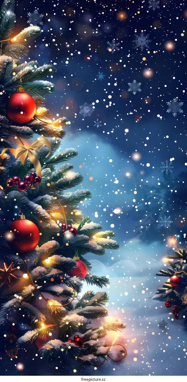 Christmas Snow Scene