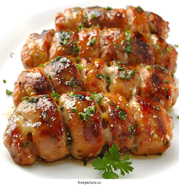 chicken stuffed with cheese and herbs