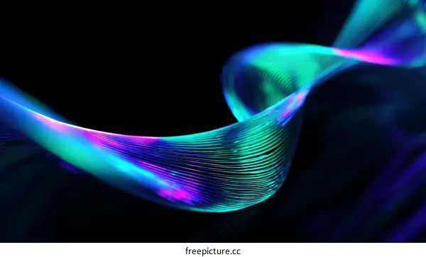 Abstract Light Waves Design