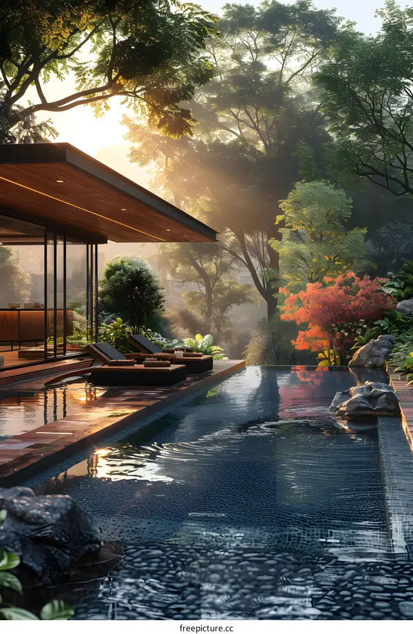 A Modern House Hidden in the Forest