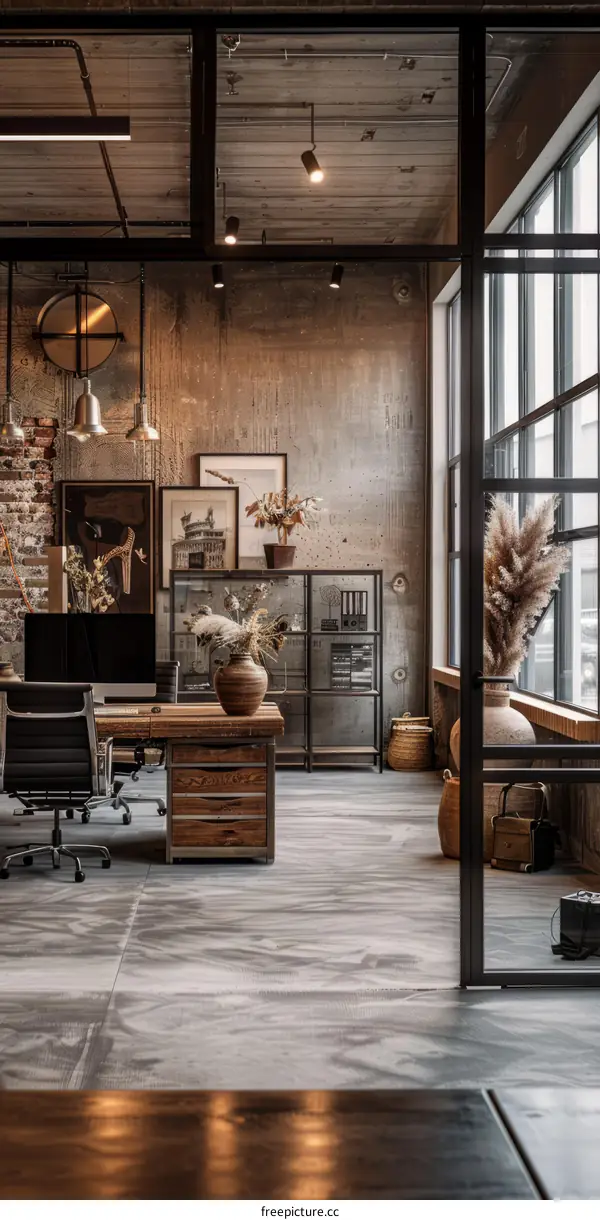 industrial style office interior design