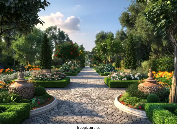European style garden