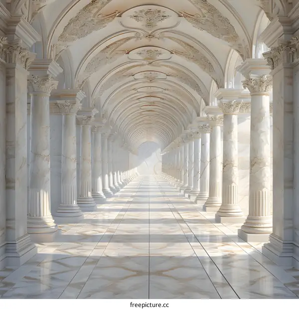 Luxury European style indoor corridor