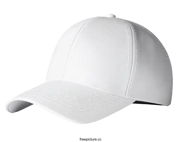[Transparent Background PNG]Blank White Baseball Cap Mockup