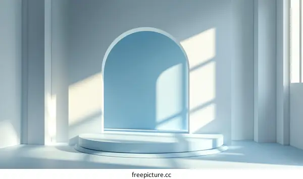 Modern Minimalist Light Blue Product Showcase