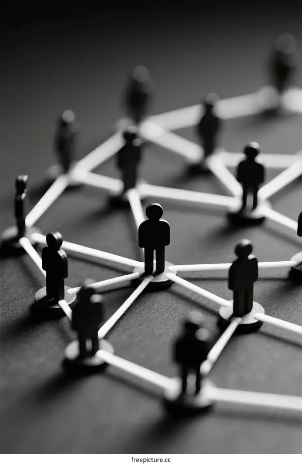 Network of Business Figures Connected in Professional Collaboration