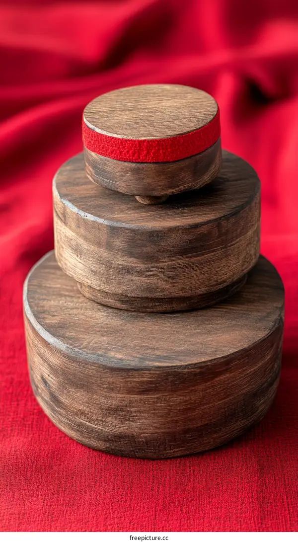 Wooden Display Stands Set of 3