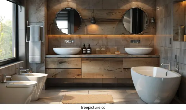 Modern Rustic Bathroom Interior Design