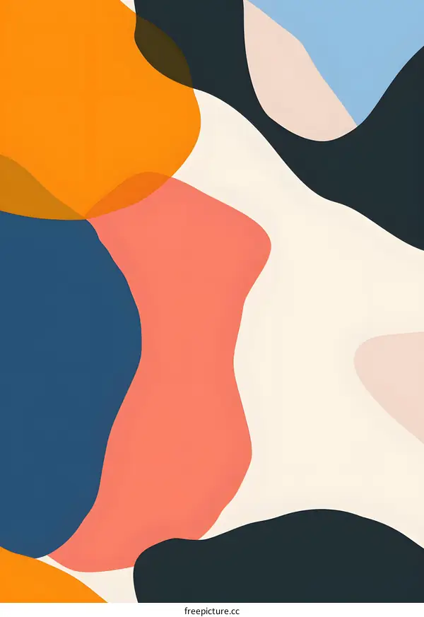 Abstract Colorful Shapes Background Illustration