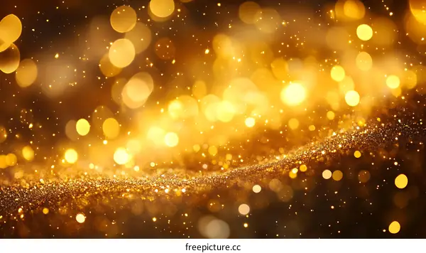 Golden Festive Bokeh Background Design