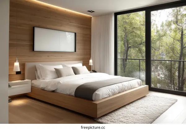 Modern Wooden Bedroom Interior Design