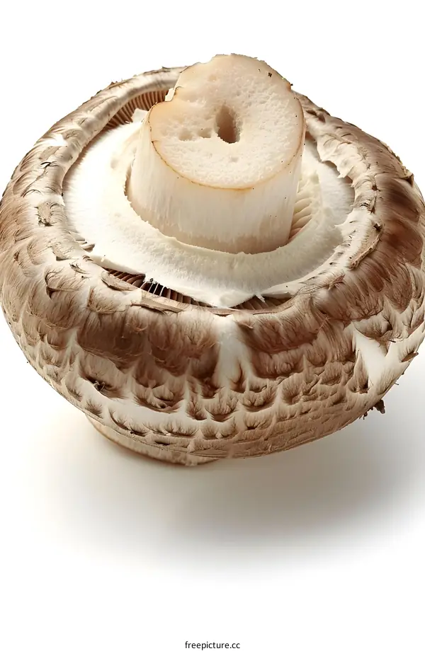 close up of a mushroom cap