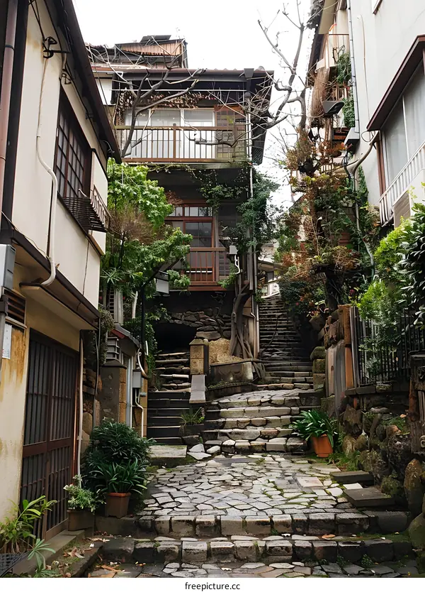Traditional Japanese Alleyway