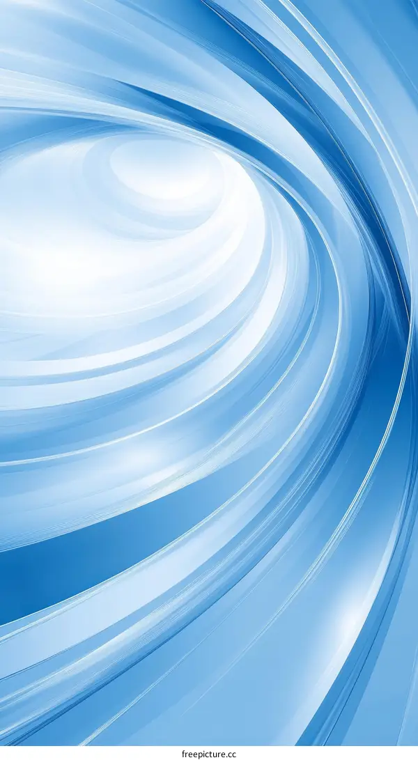 Abstract Blue Swirling Lines Background Design