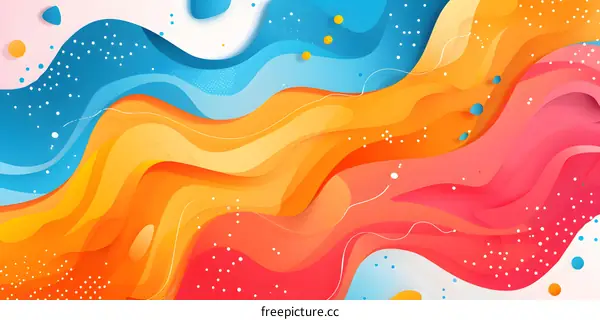 Colorful abstract wavy background
