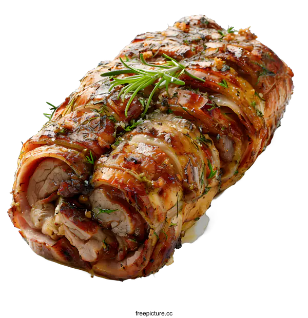 [Transparent Background PNG]Roasted rolled pork loin