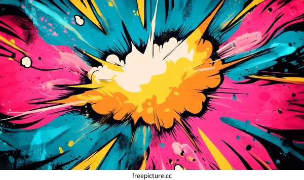 Colorful Explosion Graphic Design Illustration