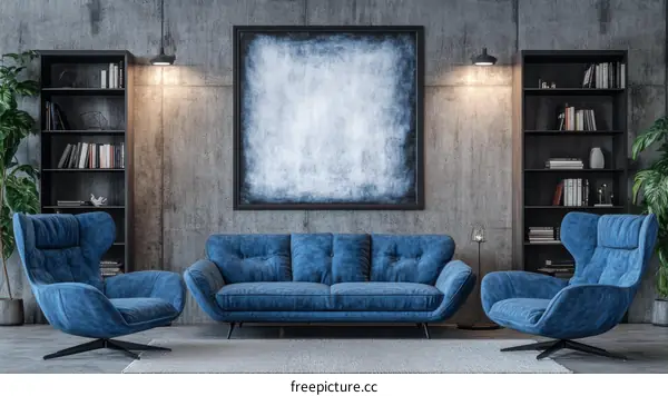 Modern Loft Living Room Interior Design