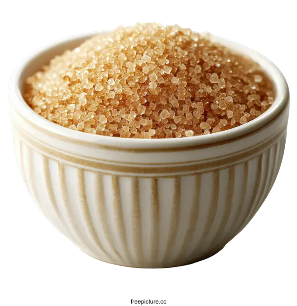 [Transparent Background PNG]Brown Sugar in a Bowl