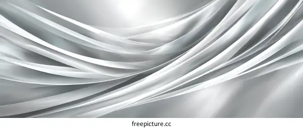 Abstract Silver Fabric Drapery Design