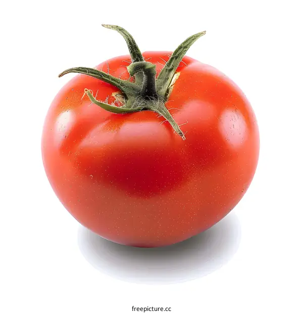 Fresh Red Ripe Tomato Isolated On White Background