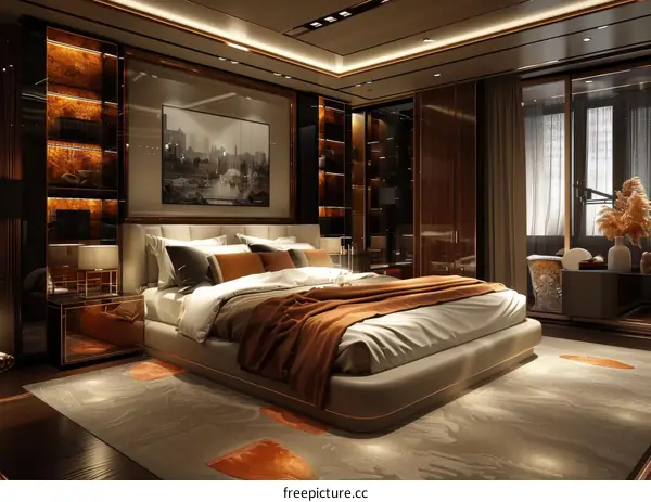 Luxury Bedroom Interior Design Illustration
