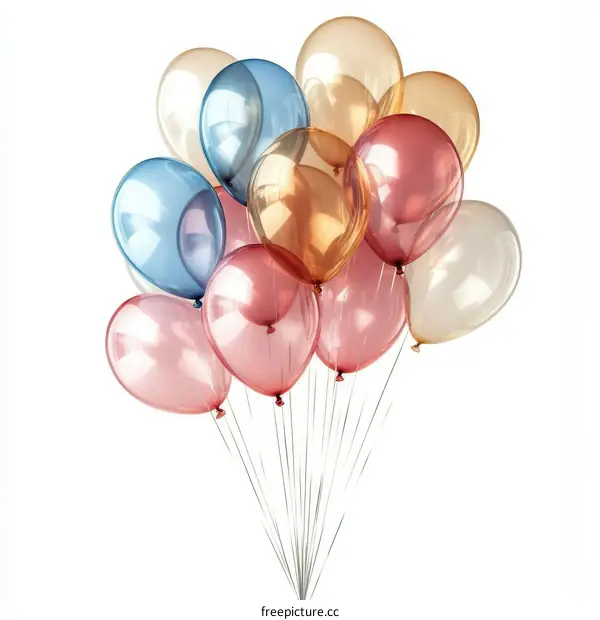 Colorful Bunch of Party Balloons