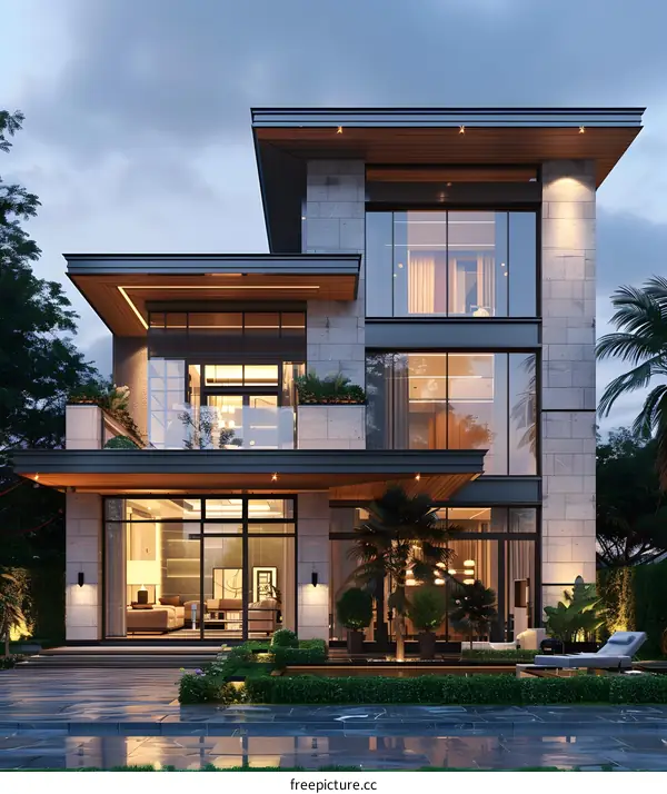 A modern style villa