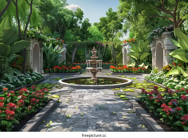 Landscape Design Renderings:  Beautiful Garden Architecture